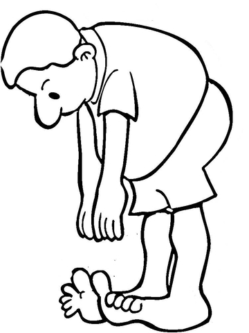 Doing Exercises  Coloring Page